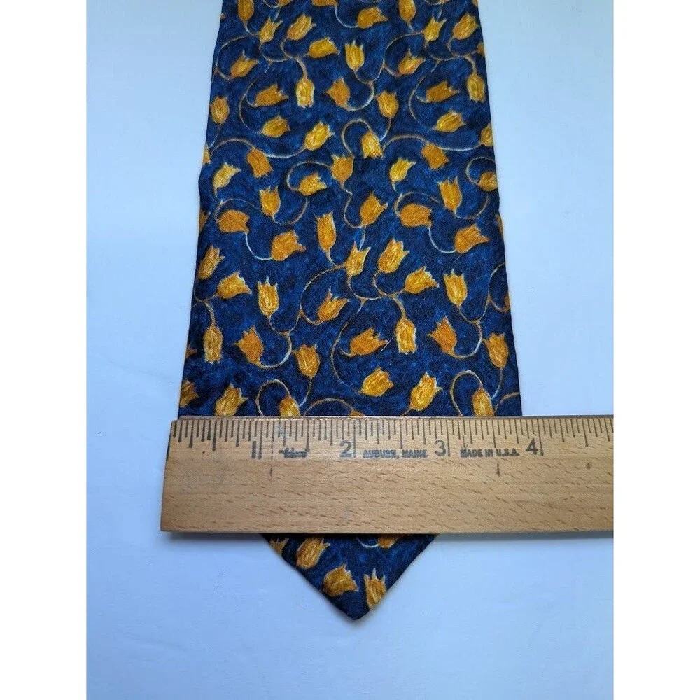 ERMENEGILDO ZEGNA Men's Silk‎ Necktie ITALY Luxury Geometric Pattern 3.75